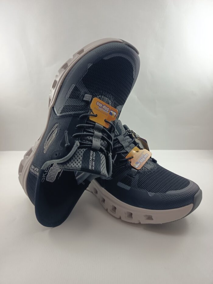 Semi-sport sintetico negro sin cierres, modelo sliping, Skechers mod. 150420