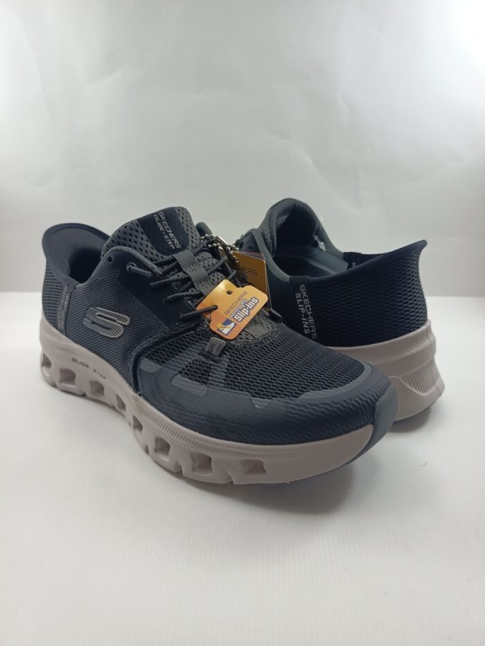 Semi-sport sintetico negro sin cierres, modelo sliping, Skechers mod. 150420 - Imagen 3