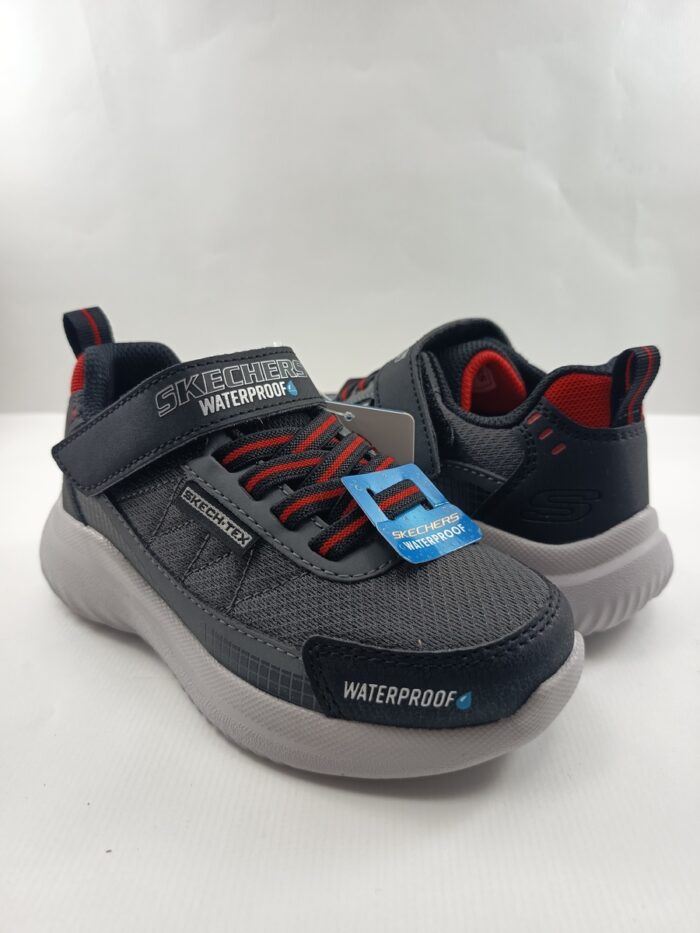 Semi-sport sintetico negro con cierre de velcro, Skechers mod. 406341 - Imagen 2