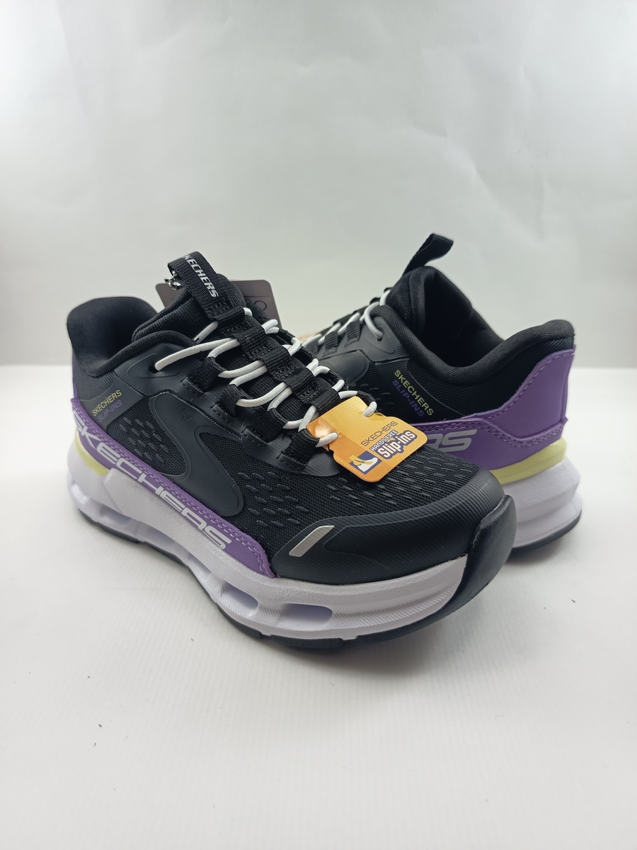 Semi-sport sintetico negro sin cierres, modelo sliping, Skechers mod. 303654 - Imagen 3