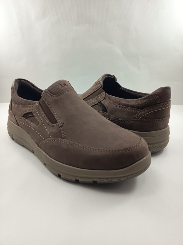 Semi-sport de piel marron sin cierres y goma elastica, Josef seibel mod. 57409 - Imagen 3