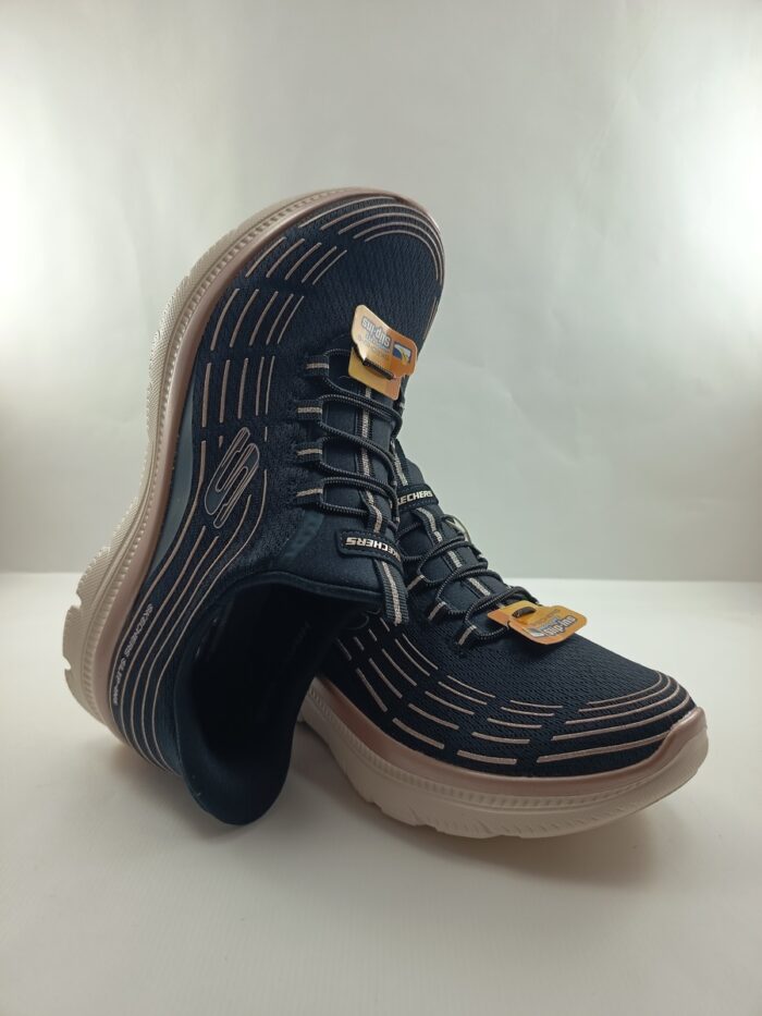 Semi-sport sintetico negro sin cierres, modelo sliping, Skechers mod. 150611
