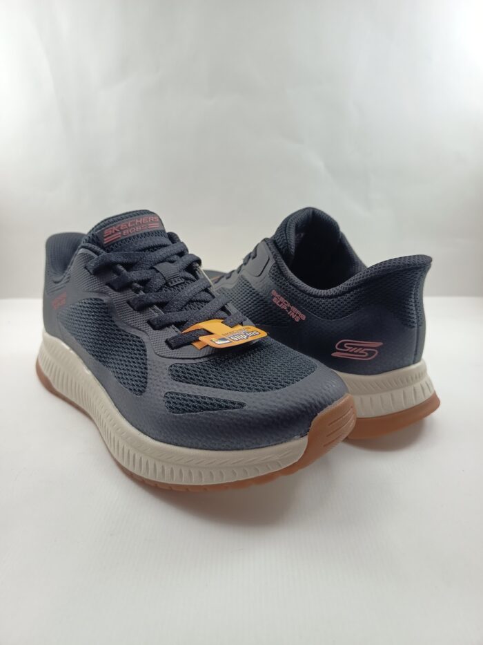 Semi-sport sintetico negro sin cierres, modelo sliping, Skechers mod. 117624 - Imagen 3