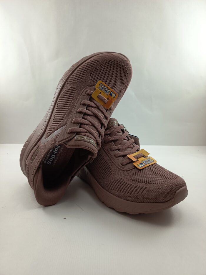 Semi-sport sintetico rosa sin cierres, modelo sliping, Skechers mod. 117497 - Imagen 4