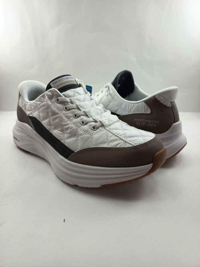 Semi-sport sintetico blanco sin cierres, modelo sliping, Skechers mod. 232619 - Imagen 3