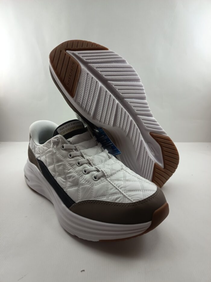 Semi-sport sintetico blanco sin cierres, modelo sliping, Skechers mod. 232619 - Imagen 4