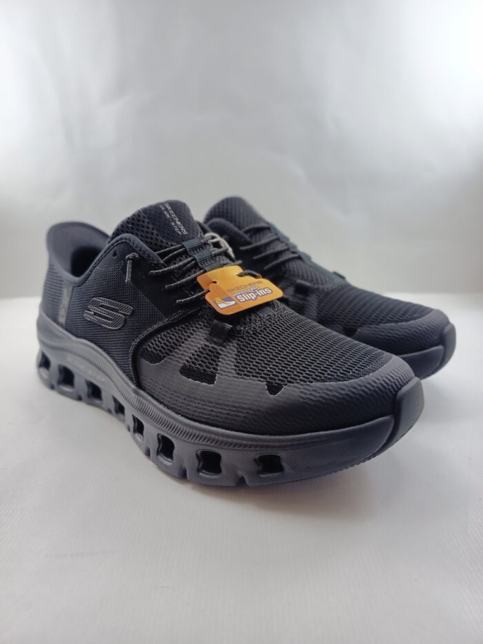 Semi-sport sintetico negro sin cierres, modelo sliping, Skechers mod. 232930