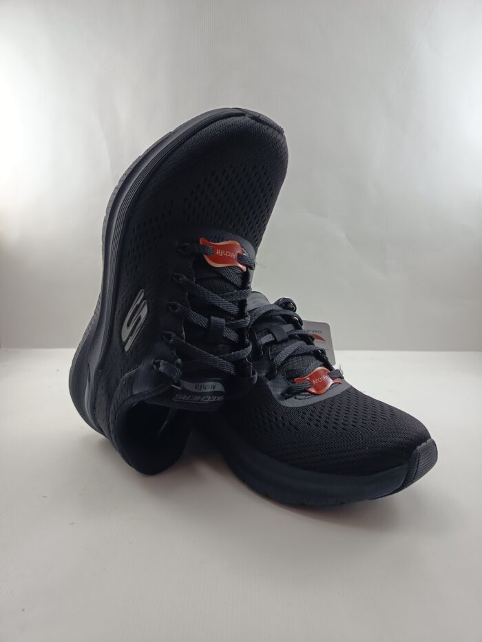Semi-sport sintetico negro con cierre de cordon, Skechers mod. 150051