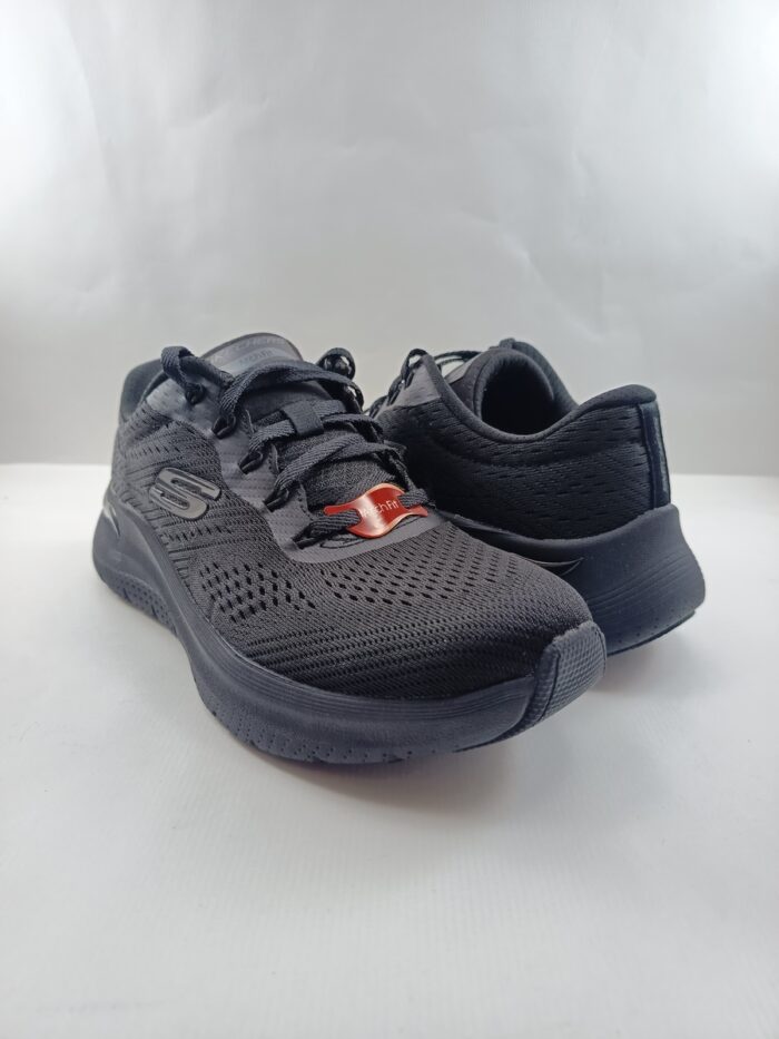 Semi-sport sintetico negro con cierre de cordon, Skechers mod. 150051 - Imagen 3