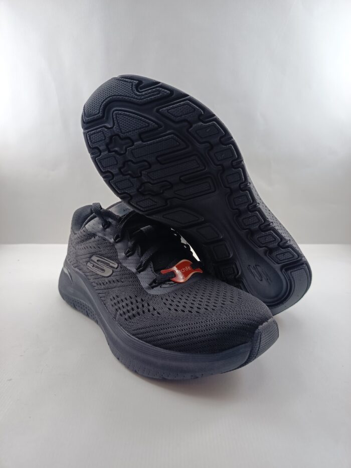 Semi-sport sintetico negro con cierre de cordon, Skechers mod. 150051 - Imagen 4