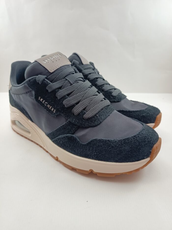 Semi-sport sintetico negro con cierre de cordon, Skechers mod. 177857