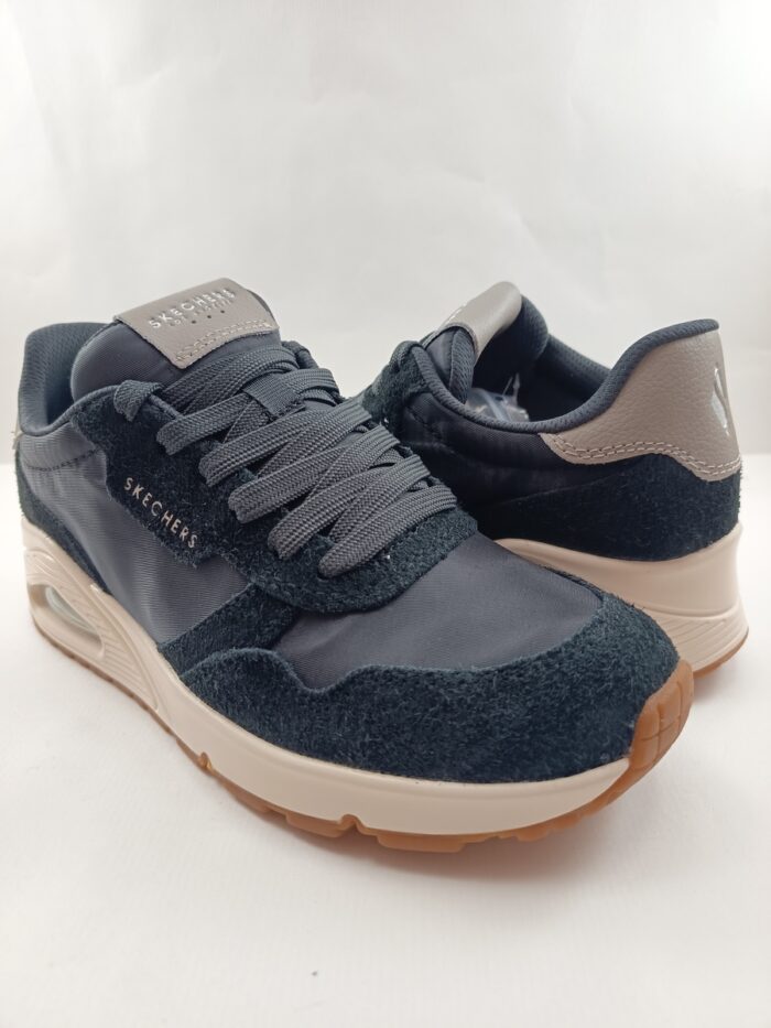 Semi-sport sintetico negro con cierre de cordon, Skechers mod. 177857 - Imagen 2