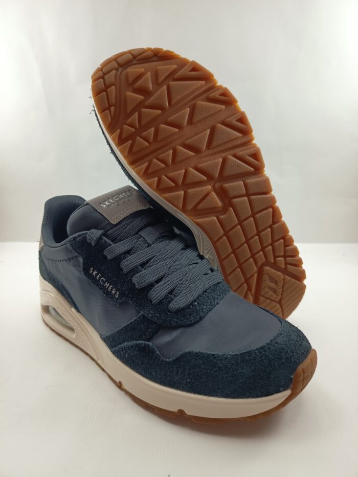 Semi-sport sintetico negro con cierre de cordon, Skechers mod. 177857 - Imagen 3