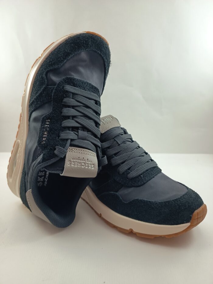 Semi-sport sintetico negro con cierre de cordon, Skechers mod. 177857 - Imagen 4