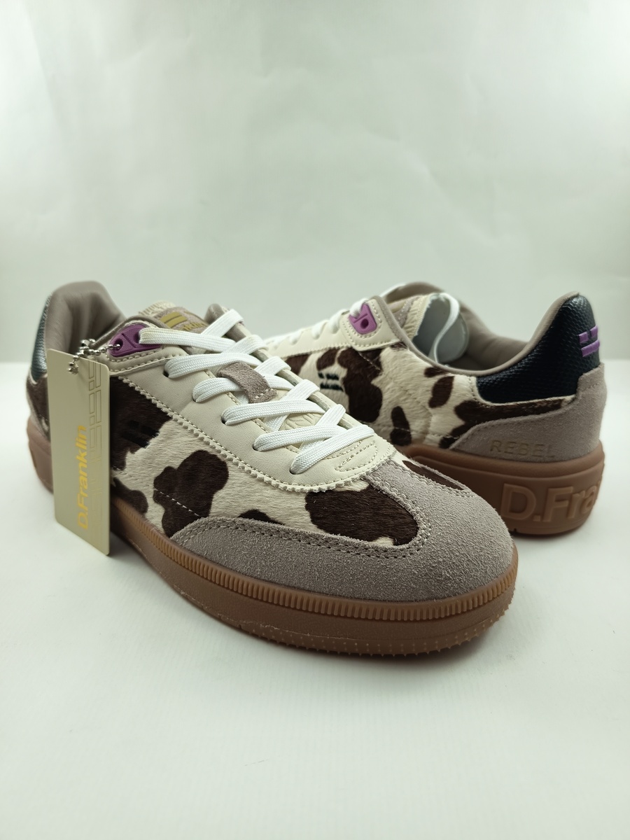 Semi-sport de piel multicolor con cierre de cordon, D. Franklin mod. 387009 - Imagen 2