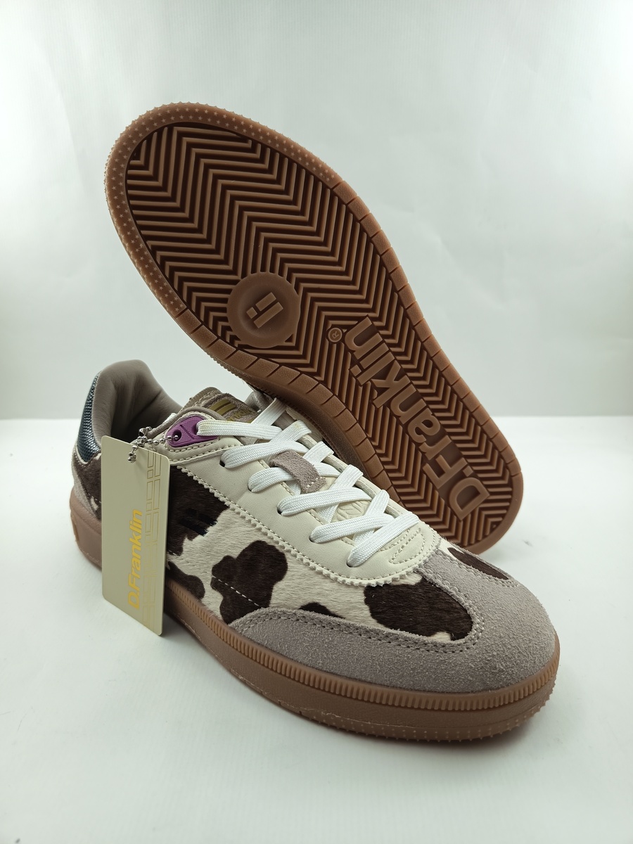 Semi-sport de piel multicolor con cierre de cordon, D. Franklin mod. 387009 - Imagen 3