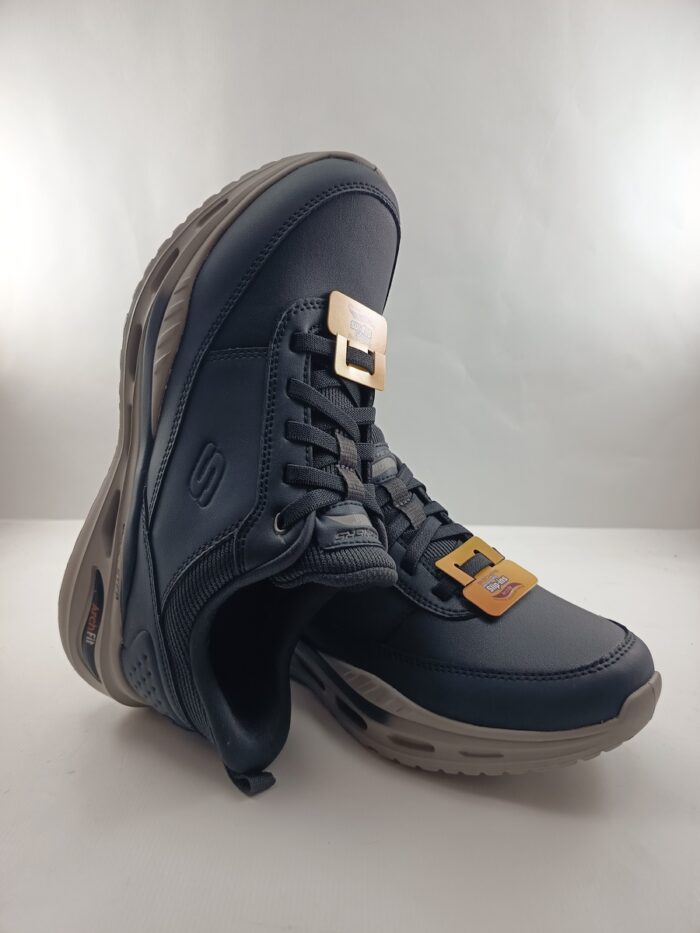 Semi-sport sintetico negro sin cierres, modelo sliping, Skechers mod. 210981 - Imagen 4