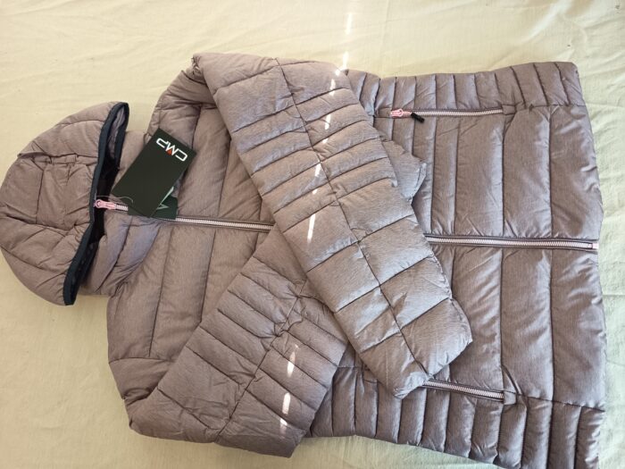 Chaqueta sintetica lila con cierre de cremallera, Cmp mod. 3506