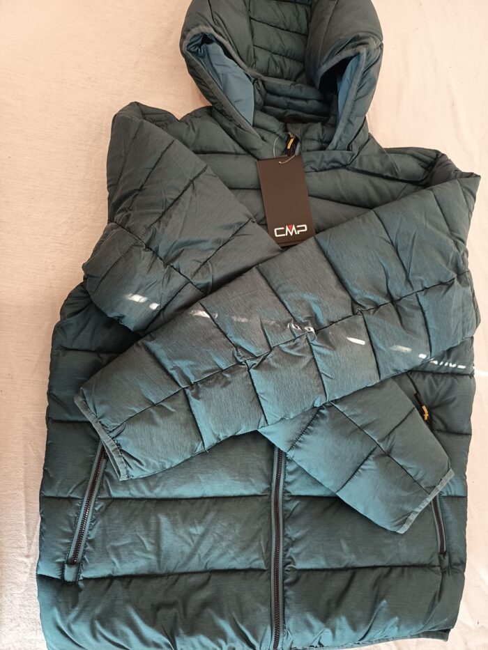 Chaqueta sintetica verde con cierre de cremallera, Cmp mod. 2817M