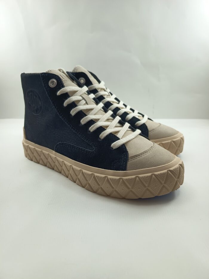 Bota de piel multicolor con cierre de cordon, Palladium mod. 74320