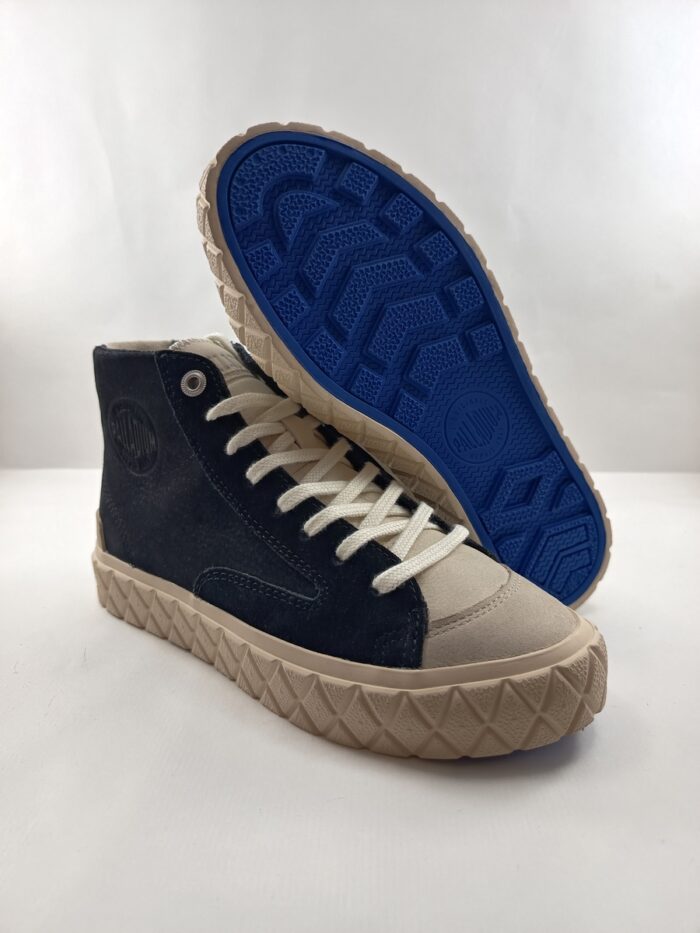 Bota de piel multicolor con cierre de cordon, Palladium mod. 74320 - Imagen 3