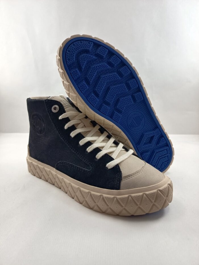 Bota de piel multicolor con cierre de cordon, Palladium mod. 74320 - Imagen 4