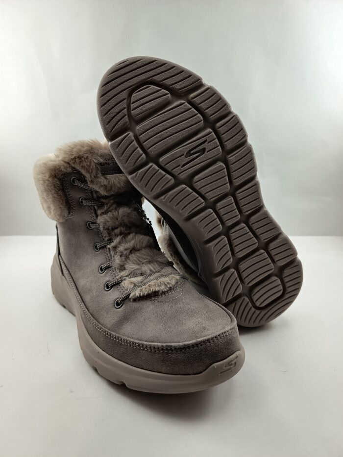 Bota sintetica camel con cierre de cordon, Skechers mod. 144202 - Imagen 3