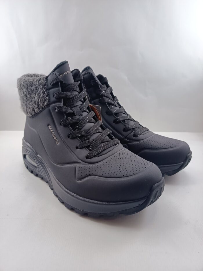 Bota sintetica negra con cierre de cordon, Skechers mod. 167988