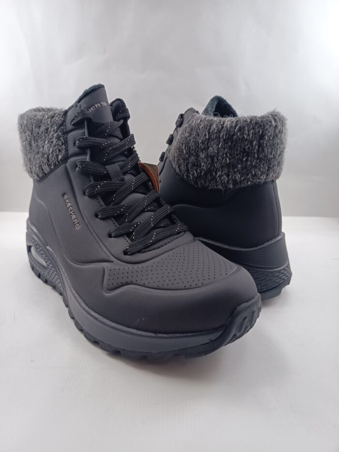 Bota sintetica negra con cierre de cordon, Skechers mod. 167988 - Imagen 2