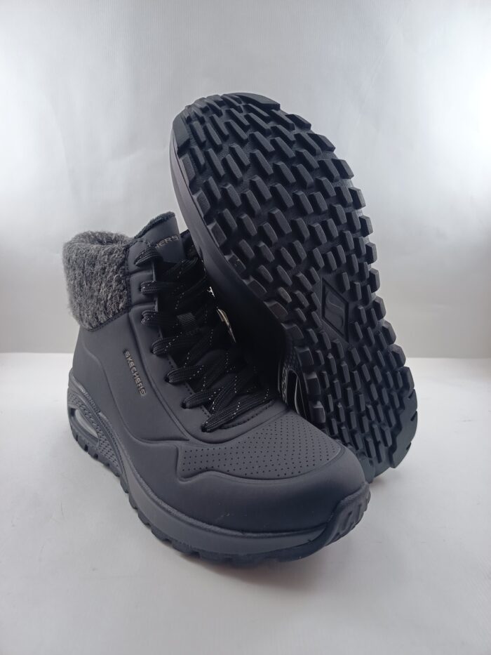 Bota sintetica negra con cierre de cordon, Skechers mod. 167988 - Imagen 3