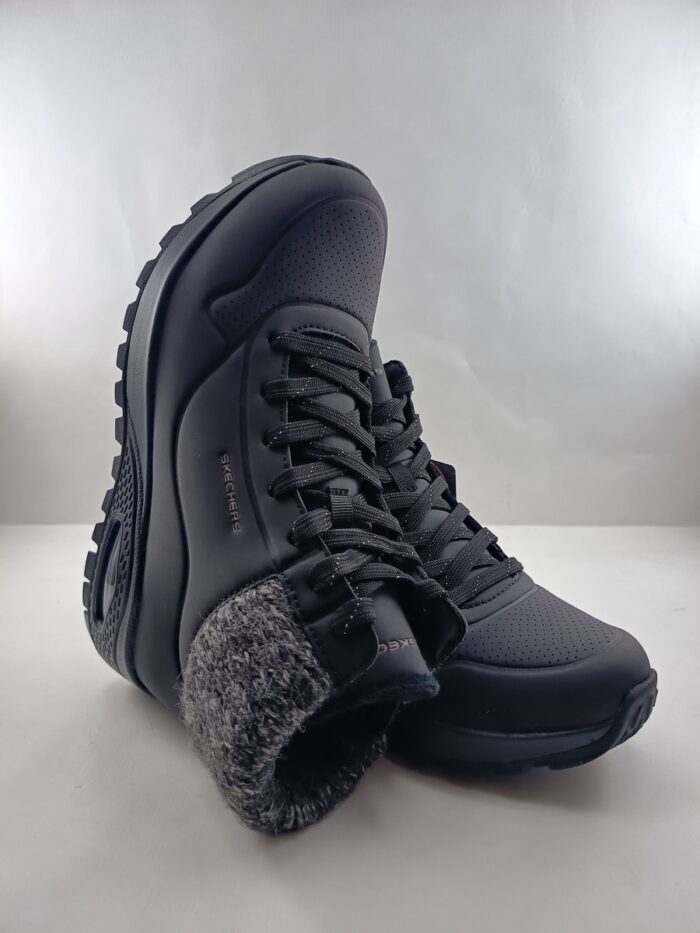 Bota sintetica negra con cierre de cordon, Skechers mod. 167988 - Imagen 4