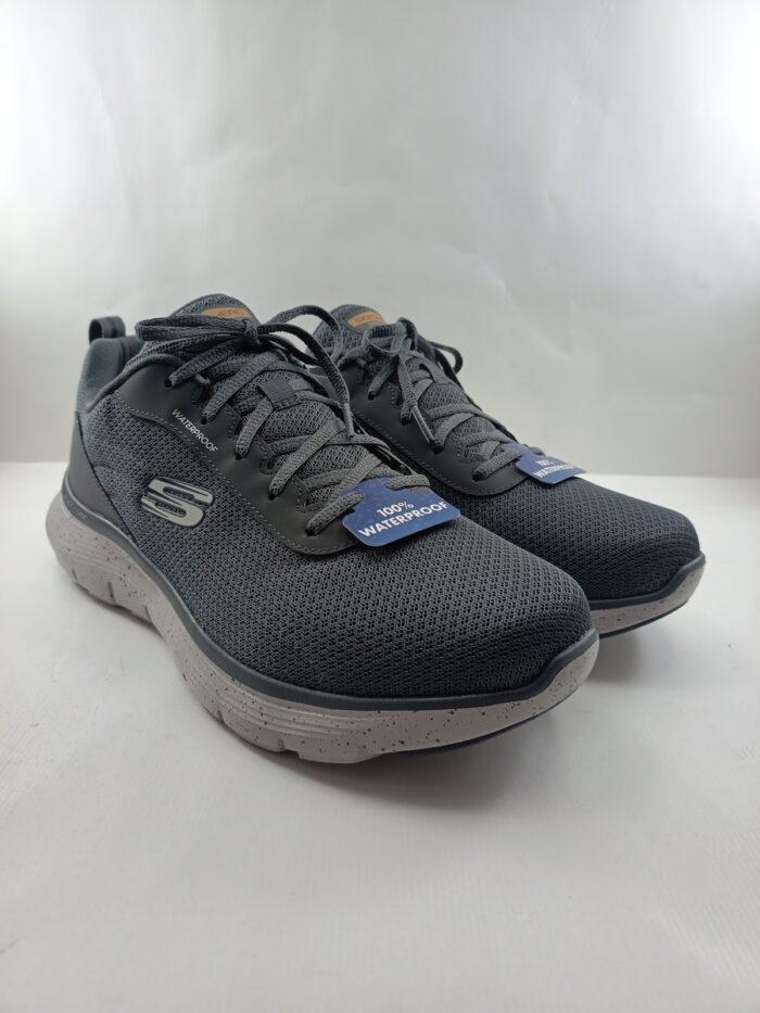 Semi-sport sintetico gris con cierre de cordon, Skechers mod. 232964