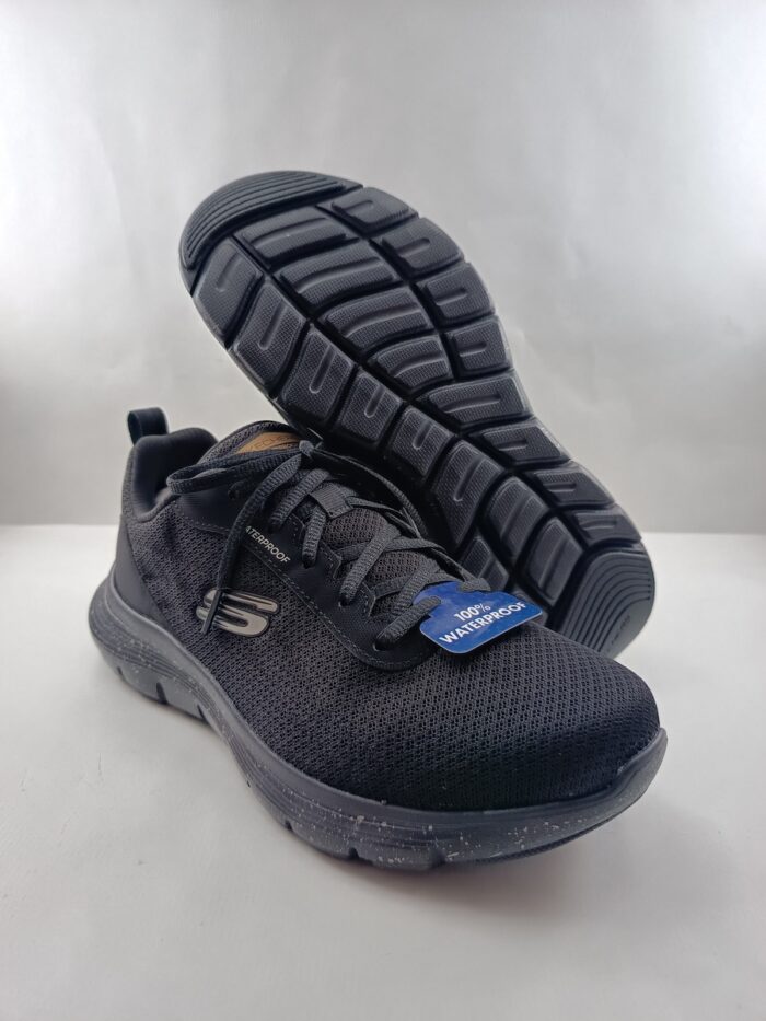 Semi-sport sintetico negro con cierre de cordon, Skechers mod. 232964 - Imagen 3