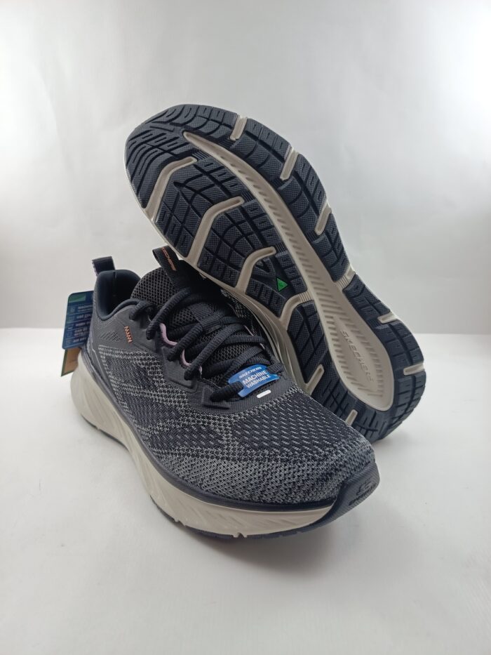 Semi-sport sintetico negro con cierre de cordon, Skechers mod. 150471 - Imagen 3