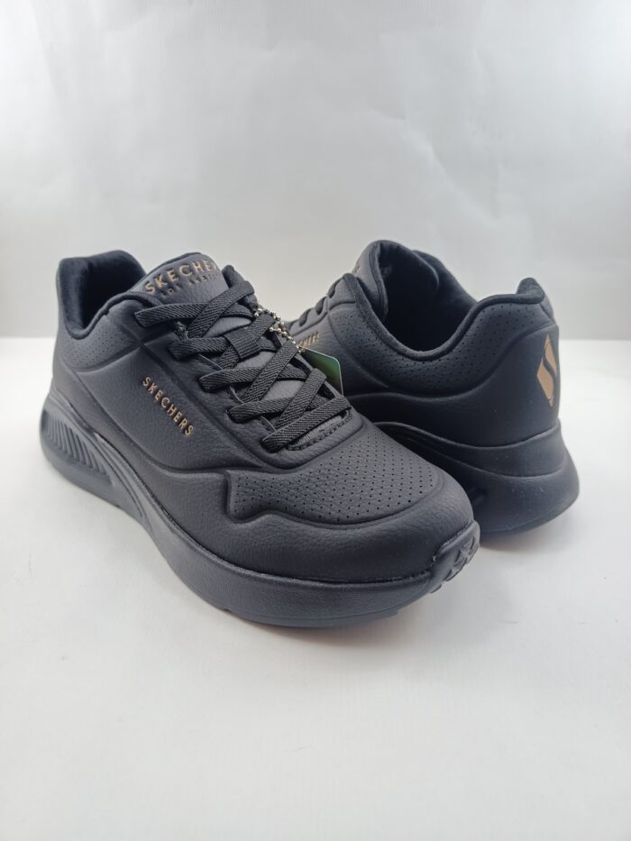 Semi-sport sintetico negro con cierre de cordon, Skechers mod. 177289 - Imagen 2