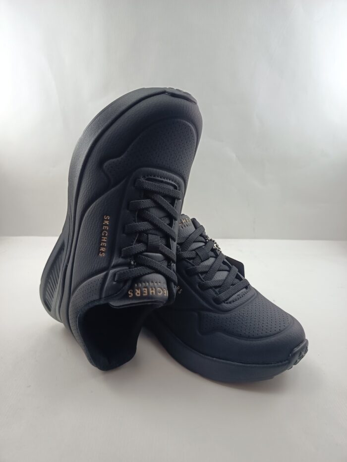 Semi-sport sintetico negro con cierre de cordon, Skechers mod. 177289 - Imagen 4
