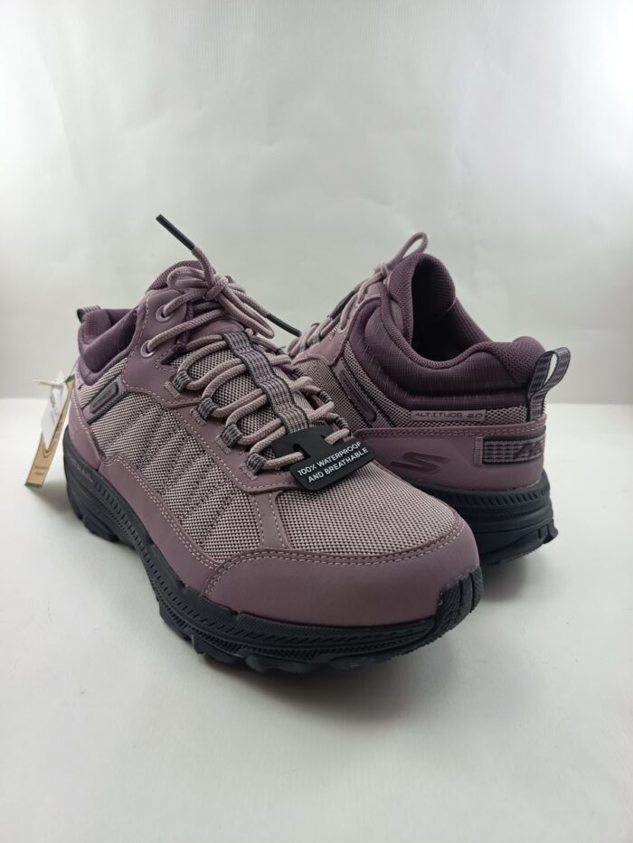 Semi-sport sintetico magenta con cierre de cordon, modelo waterproof, Skechers mod. 129531 - Imagen 2