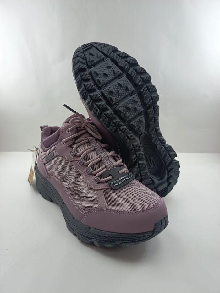 Semi-sport sintetico magenta con cierre de cordon, modelo waterproof, Skechers mod. 129531 - Imagen 3