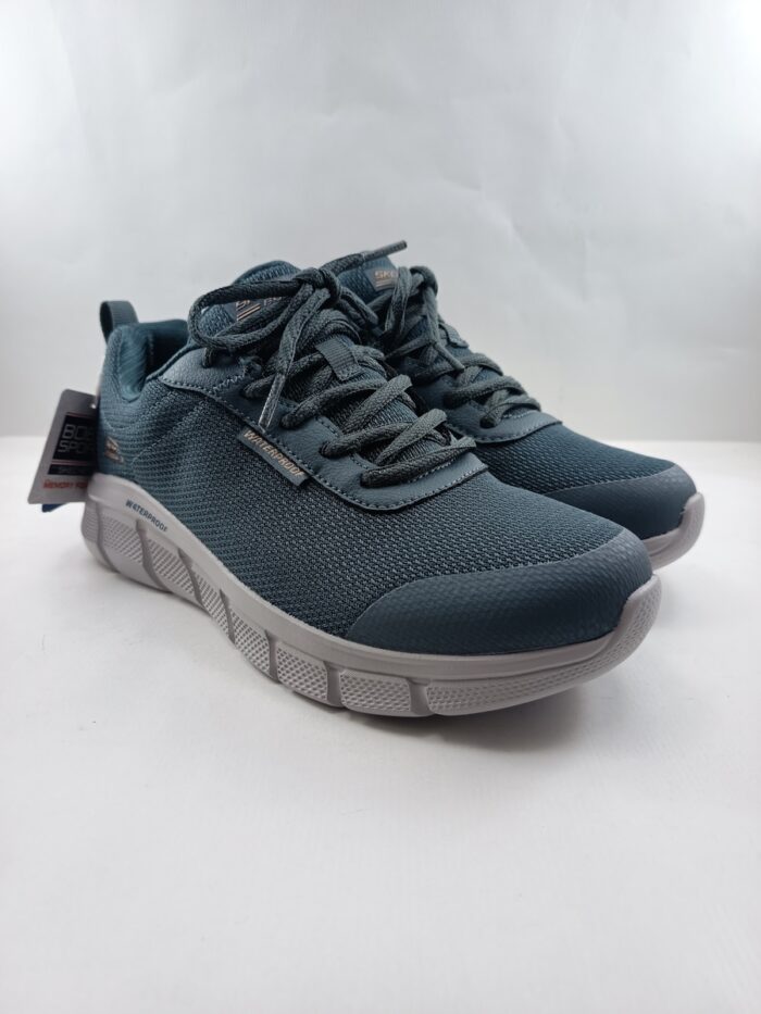 Semi-sport sintetiico azul con ciere de cordon, Skechers mod. 117351