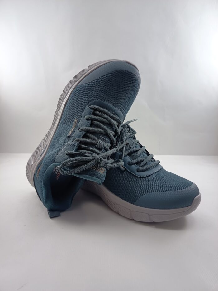 Semi-sport sintetiico azul con ciere de cordon, Skechers mod. 117351 - Imagen 4