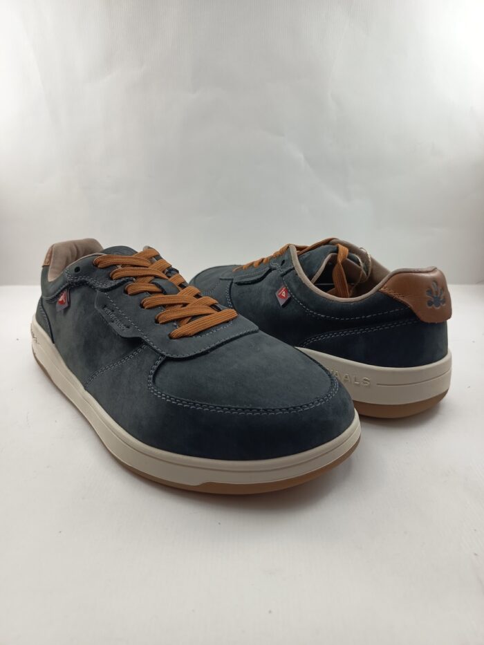 Semi-sport de piel gris con cierre de cordon, modelo barefoot, Waals mod. WAA137 - Imagen 2