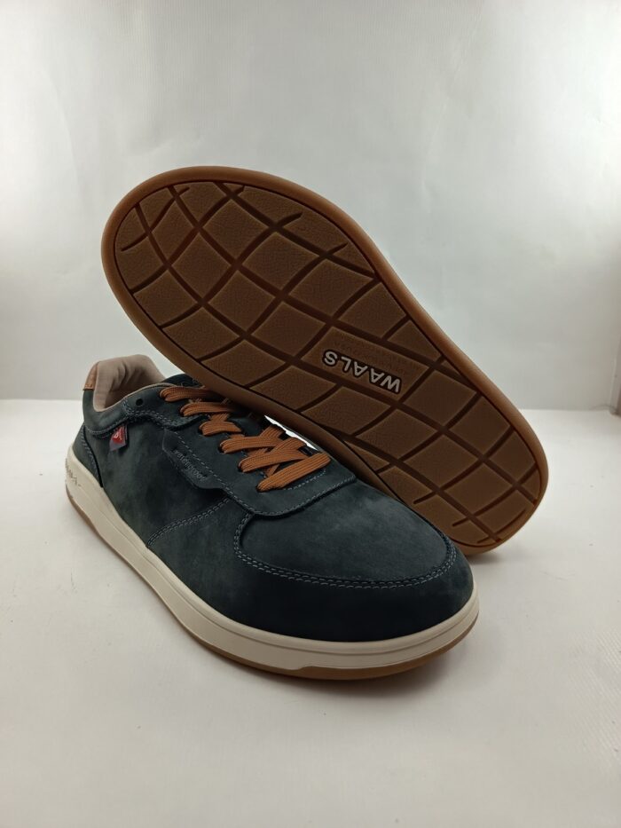 Semi-sport de piel gris con cierre de cordon, modelo barefoot, Waals mod. WAA137 - Imagen 3