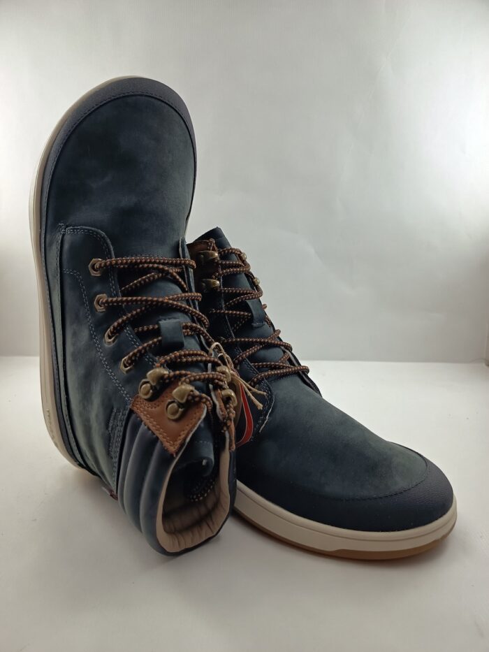 Bota de piel gris con cierre de cordon, modelo barefoot, Waals mod. WAA135 - Imagen 4
