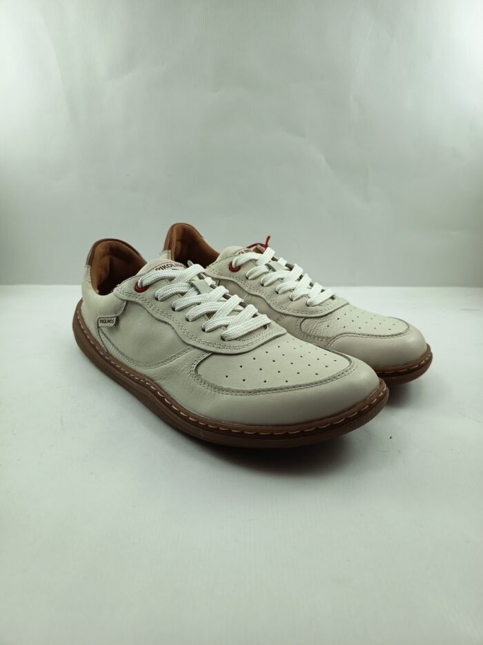 Semi-sport de piel blanco con cierre de cordon, modelo free, Pikolinos mod. 6363C1 - Imagen 3