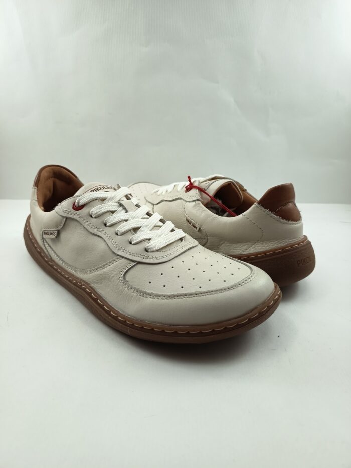 Semi-sport de piel blanco con cierre de cordon, modelo free, Pikolinos mod. 6363C1 - Imagen 4