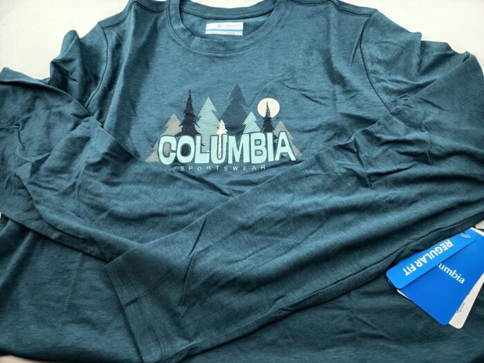 Camiseta manga larga sintetica azul sin cierres, Columbia mod. 2135241