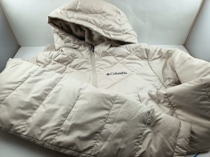 Chaqueta sintetica blanca con cierre de cremallera, Columbia mod. 1738151