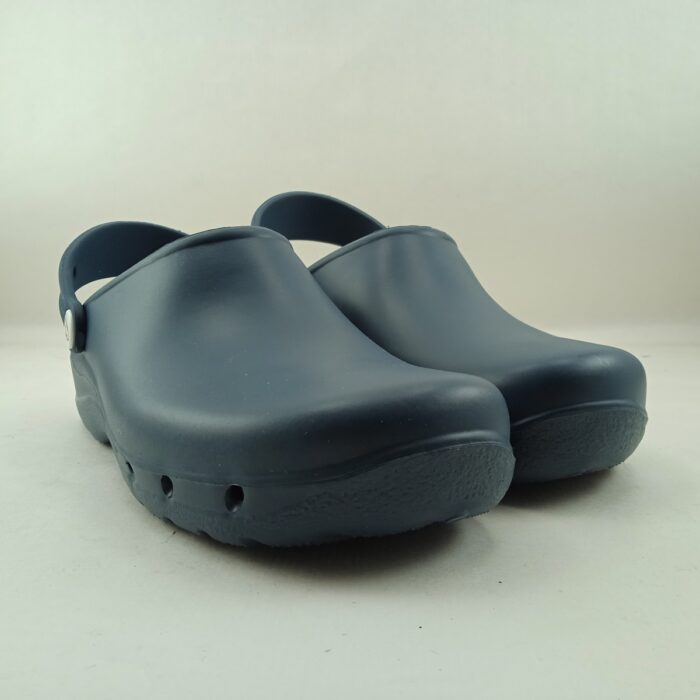 Zueco de trabajo azul marino con tira trasera, Feliz caminar mod. Flotante