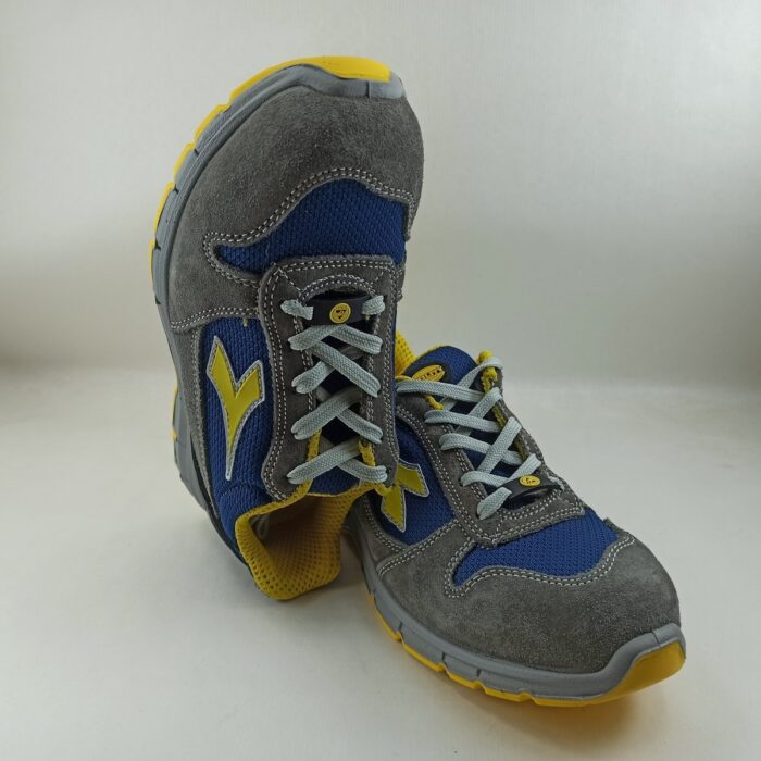 Deportivo de seguridad gris y azul Diadora con cordon run text low 701-175305-4906 - Imagen 2