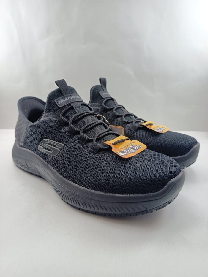 Deportivo sintetico negro sin cierres, Skechers mod.200205